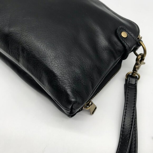 Minooy Black Leather Eirene Crossbody Bag - Picture 9 of 11